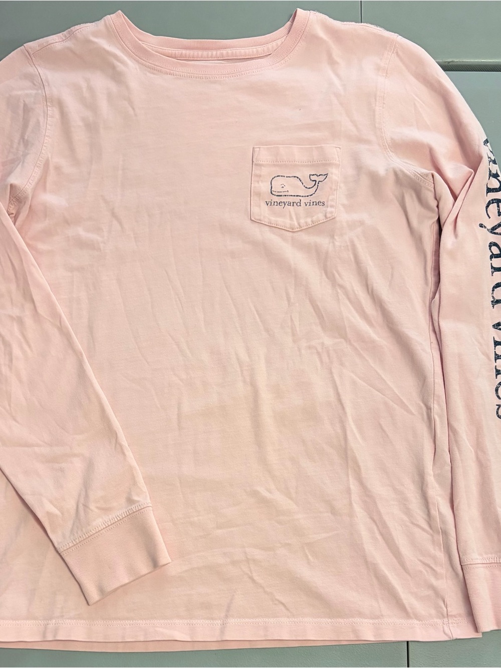 Vineyard Vines Light Pink Cotton Crewneck Tee - XXS